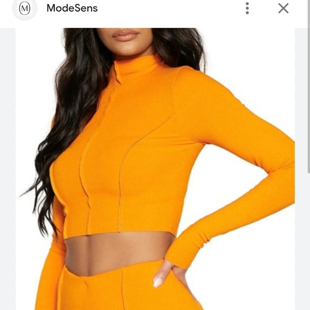 Naked Wardrobe Long Sleeve Crop
